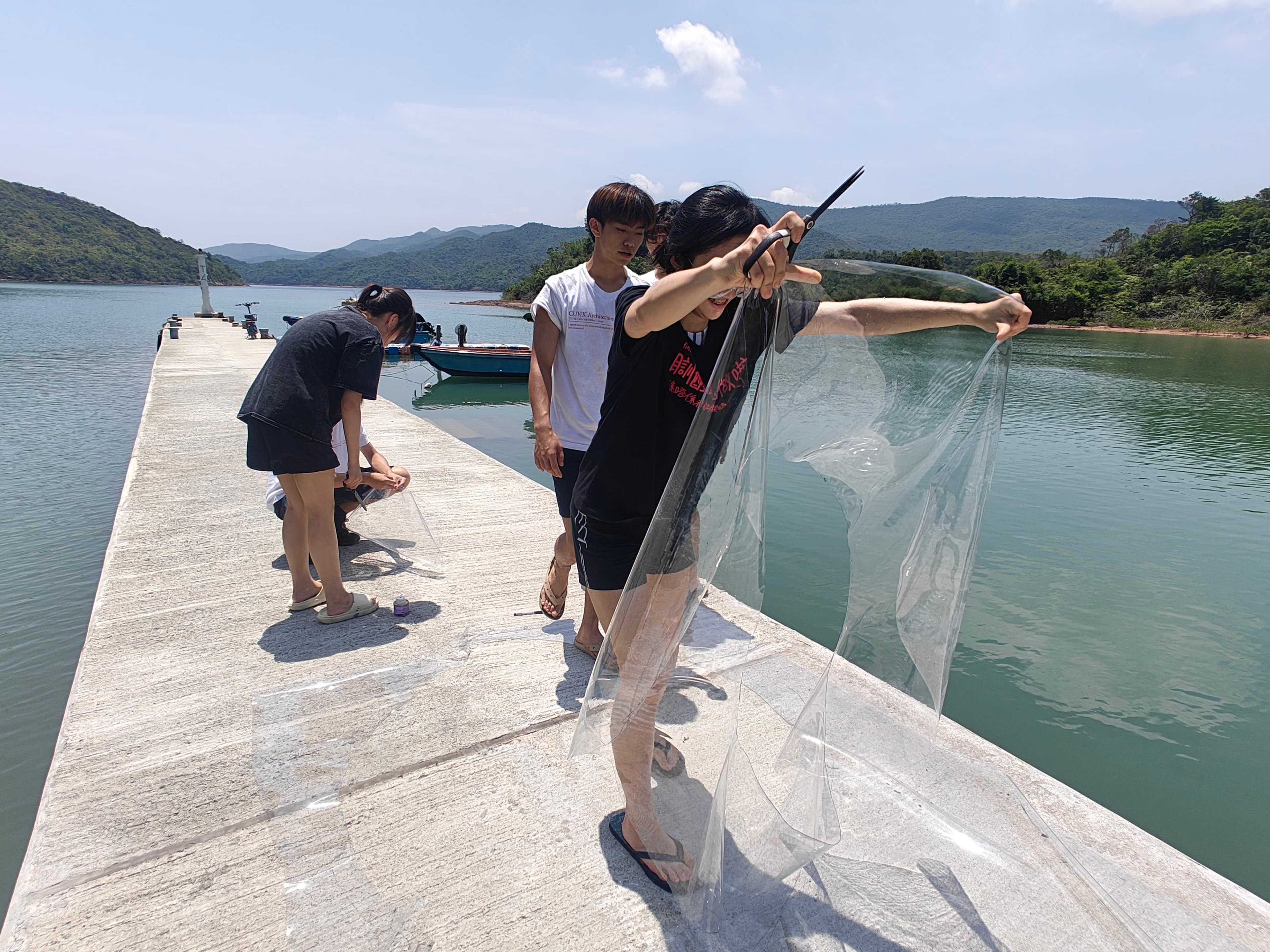 CUHK Architecture workshop — students at Sam A Tsuen